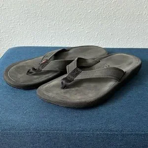 Rainbow black leather navigator flip flop sandals sz 13 NAVIGATO_MENS - Rainbow Sandals main image 3